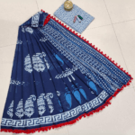 Hand Block Print Mul- Mul Cotton Saree