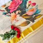 Kerala Kasavu Tissue Saree