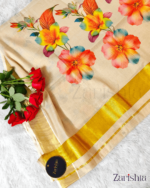 Kerala Kasavu Tissue Saree
