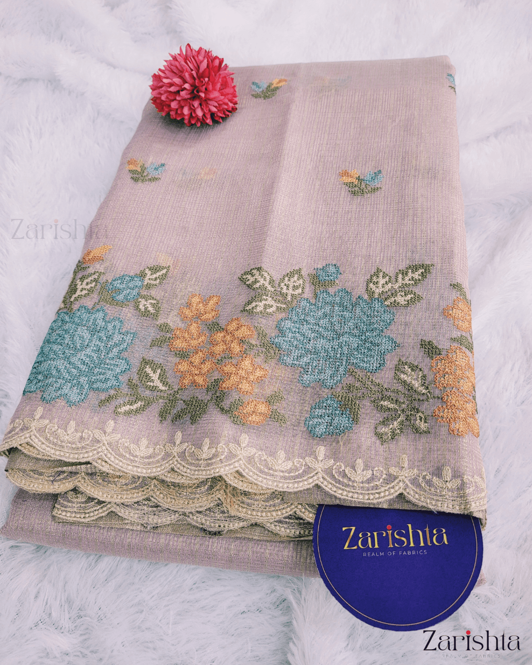 2-12.png Kora Tissue Saree - Image 1