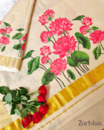 Kerala Kasavu Tissue Saree