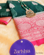 Semi Organza Saree - Image 4