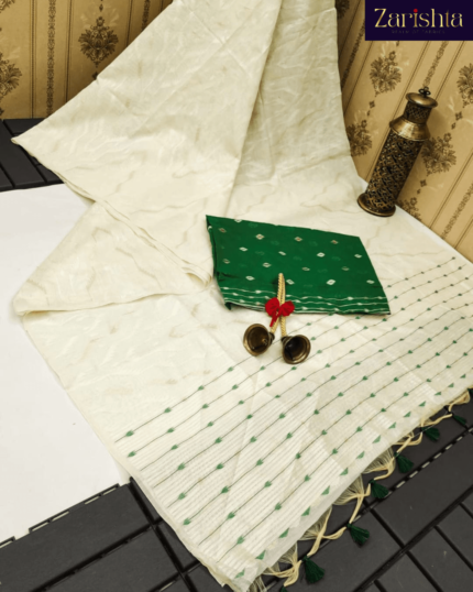 Soft Muga Cotton Saree