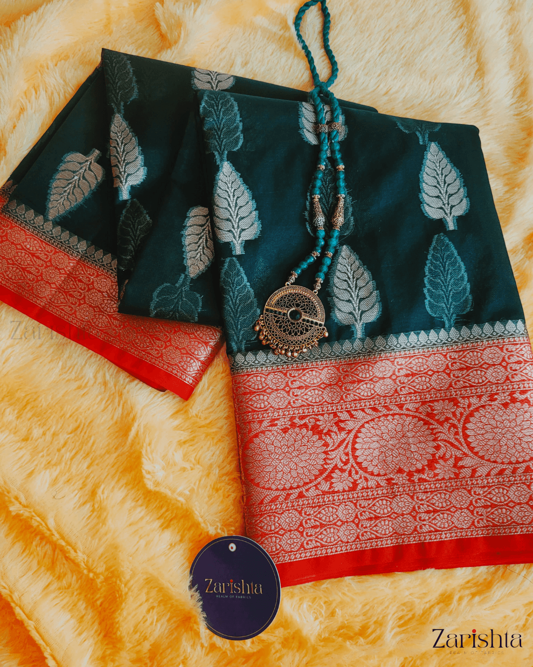 3-17.png Semi Organza Saree - Image 1