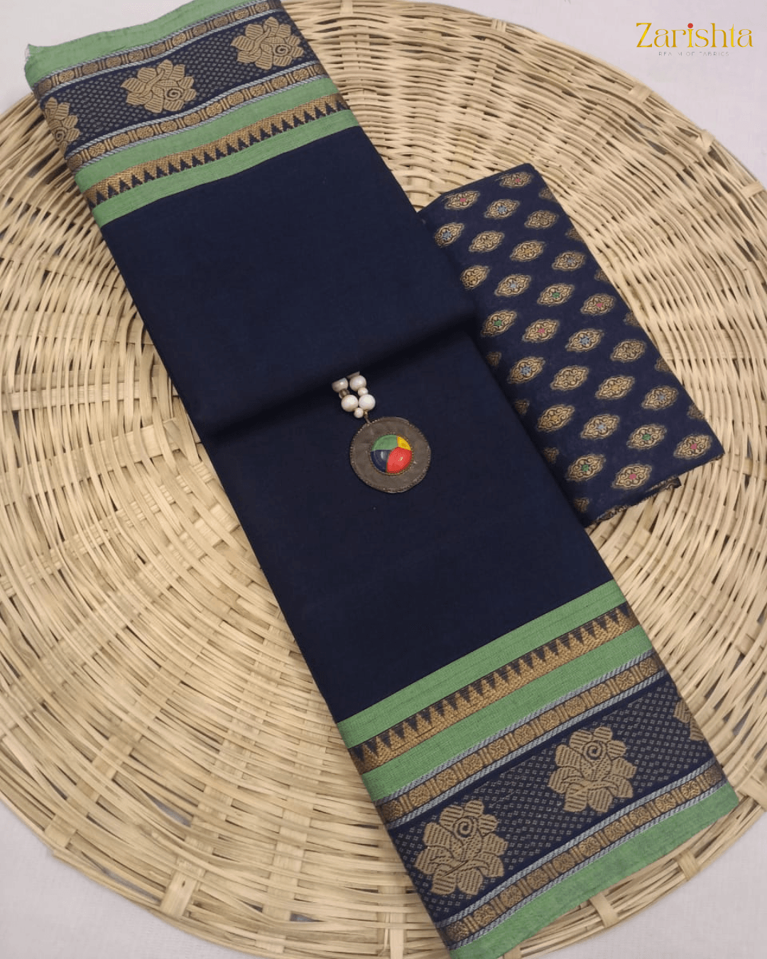 4-1.png Chettinad Cotton Saree - Image 1