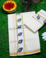 Kerala Traditional Set Mundu - Image 2