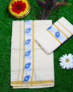 Kerala Traditional Set Mundu - Image 4