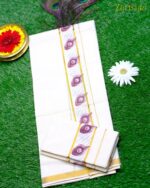 Kerala Traditional Set Mundu - Image 3