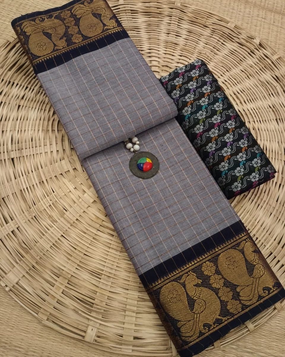 454363855_1043715930707669_2487976570759964485_n.webp.jpg Chettinad Cotton Saree - Image 1