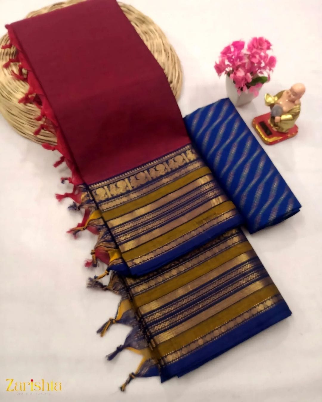 454614590_1528452478031303_4748102410369029913_n.webp.jpg Kanchi Cotton Saree - Image 1