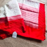 Banarasi warm tissue- Ivory & Red