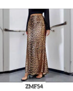 Luxe Leopard Satin Skirt - Image 2