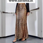 Luxe Leopard Satin Skirt