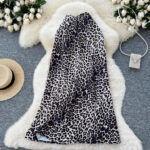 Luxe Leopard Satin Skirt