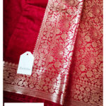Banarasi warm silk Saree- Meroonish Red